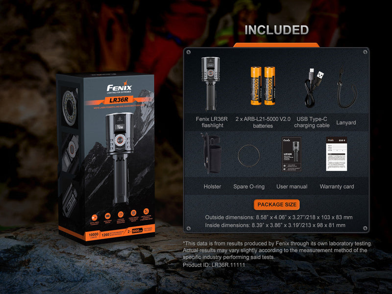 Fenix LR36R Flashlight